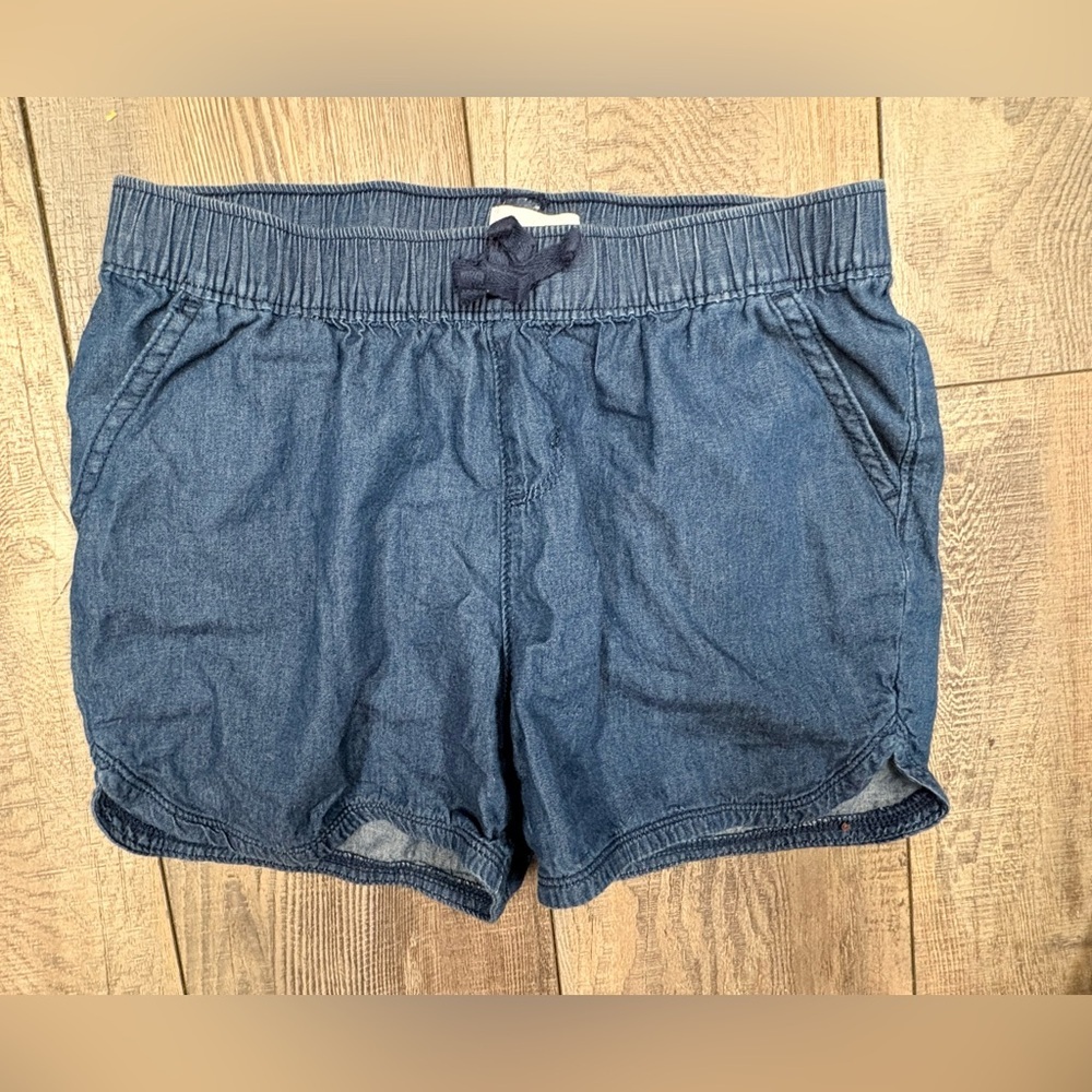 Children’s Place Light Blue Elastic Waist Denim-Style Shorts Girls Size 12